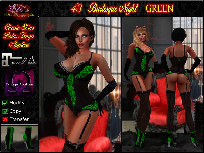 43 Burlesque Night Green