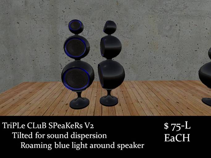 Triple ClUb Speaker Stack for Booth V.275