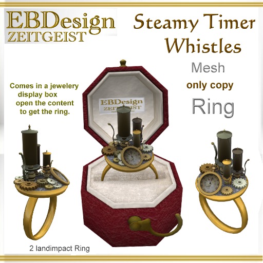 EBDesign Ringbox Steamy Time Whistles