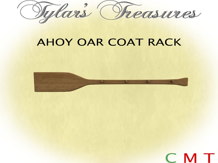 .:TT:.  OAR COAT RACK BOXED