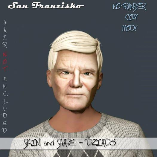 Skin + shape male old man Dziad 5