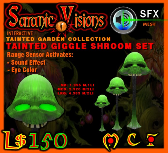 Tainted Giggle Shroom Set