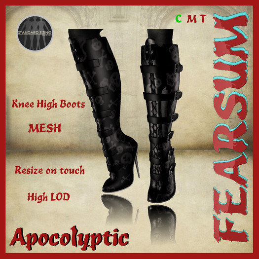 [FD] Apocolyptic Boots Black/Black