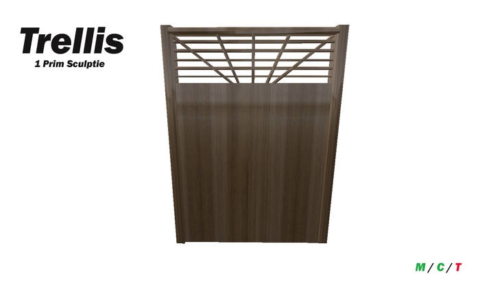 Garden Trellis / Fence ... Lite colored wood (4L) 