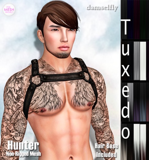 *~*Damselfly*~*Hunter Non-Rigged Mesh Tuxedo