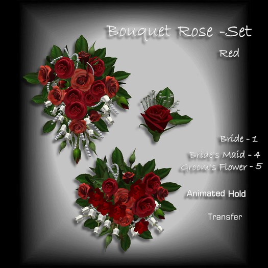 Bouquet Roses SET RED