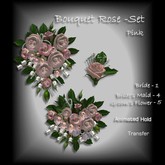 Bouquet Rose  BRIDE  MAID  WHITE
