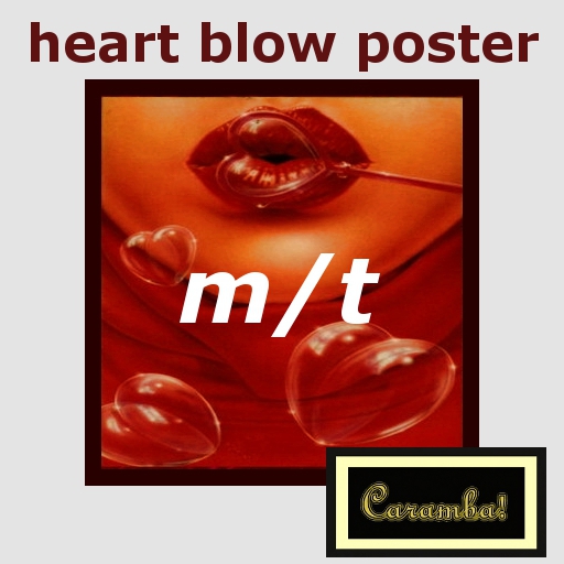 heart blow poster