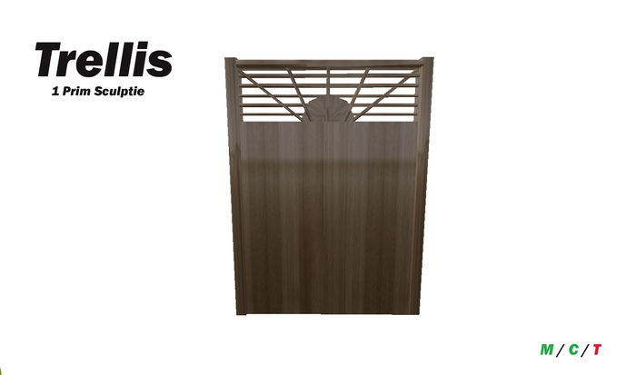 Garden Trellis / Fence ... Lite colored wood  (3L)