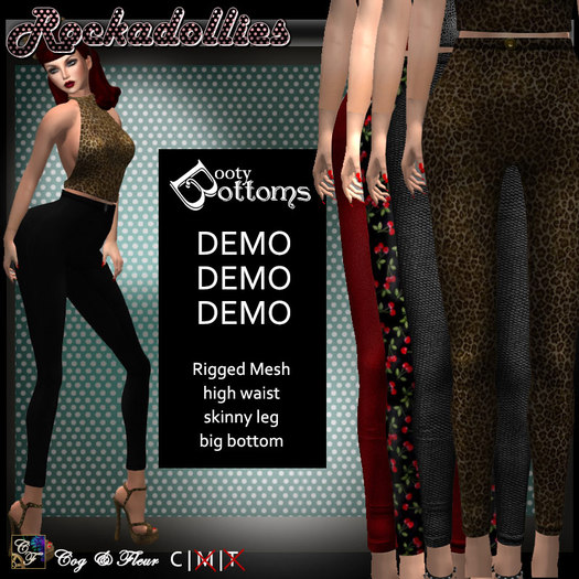 C&F Rockadollies Booty Pants - DEMO