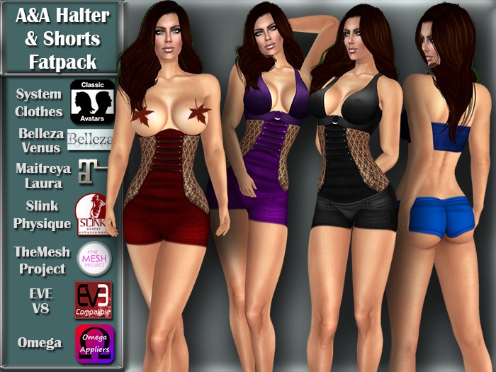 [TKS] Basics - A&A Shorts and Halter Fatpack
