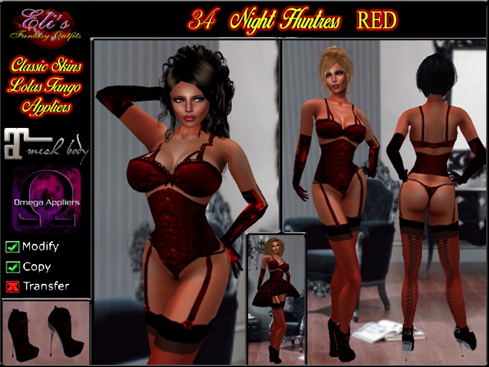 34 Night Huntress Red