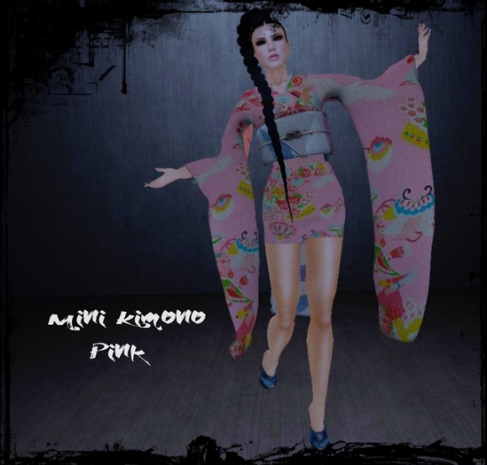 *Van Luck * Mini Kimono pink