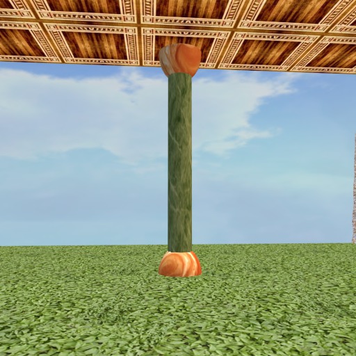 LWE Animated Orange Texture & Green Marble Column