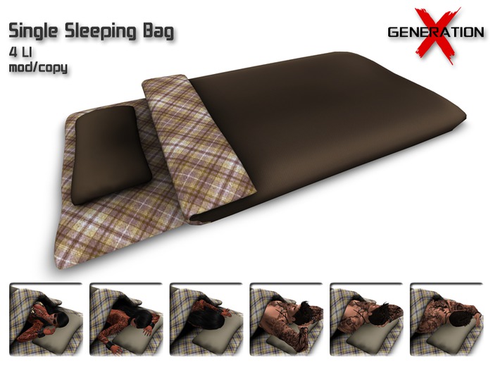 [ GENERATION X ] Single Sleeping Bag - brown