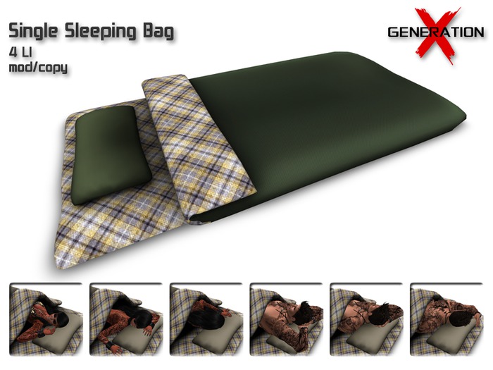 [ GENERATION X ] Single Sleeping Bag - green
