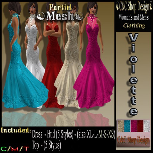 C&C Mesh Violette Hud 5 Styles (Only Mesh Demo)