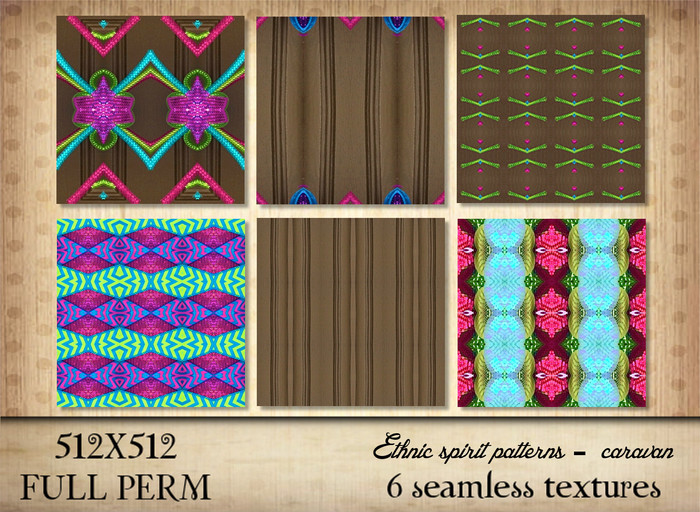 Ethnic spirit patterns - caravan textures