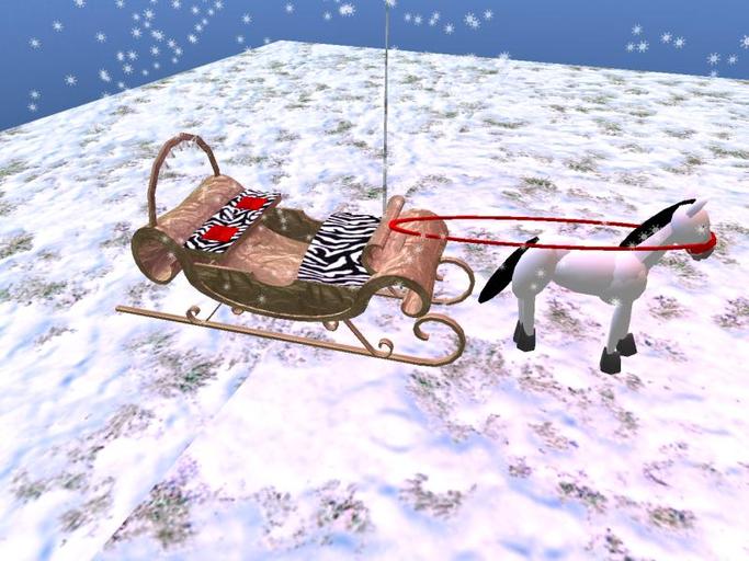 WINTER SLEIGH WITH PONY