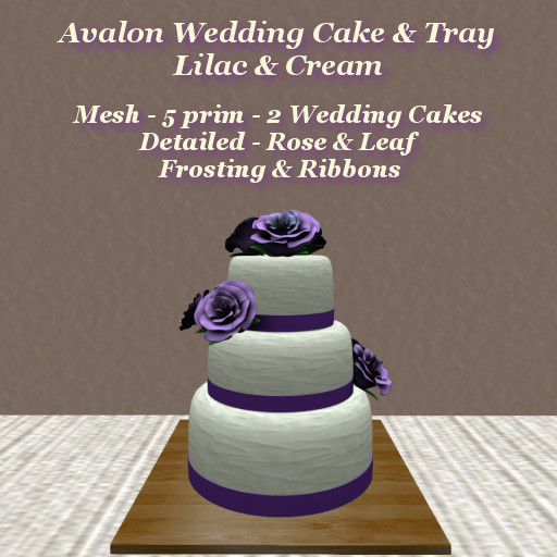 Avalon Wedding Cake Lilac & Cream