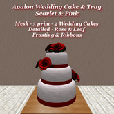 Avalon Wedding Cake Scarlet & Pink