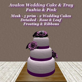 Avalon Wedding Cake Fushia & Pink