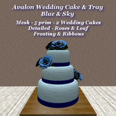 Avalon Wedding Cake Blue & Sky