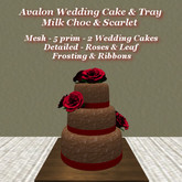Avalon Wedding Cake Milk Choc & Scarlet
