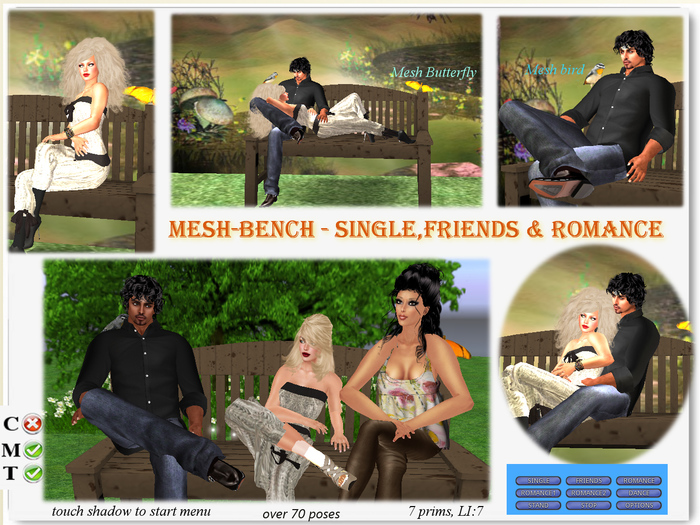 MESH Bench  Menu f singles+friends& Romance MT