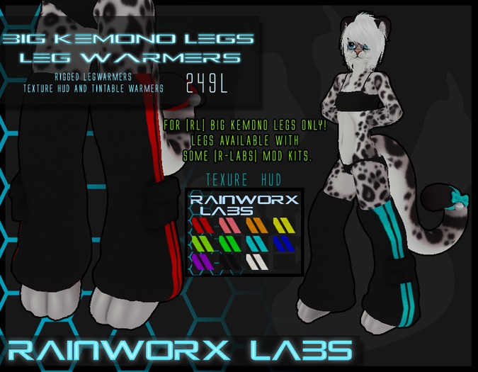 [R-LABS] Big Kemono Warmers FOR [RL] BIG KEMONO LEGS ONLY!!