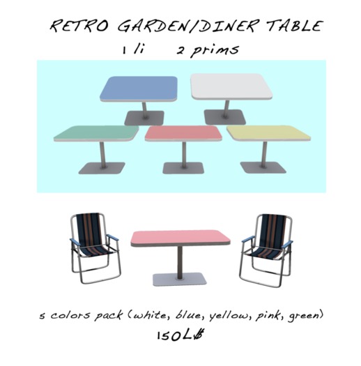 retro diner/garden table