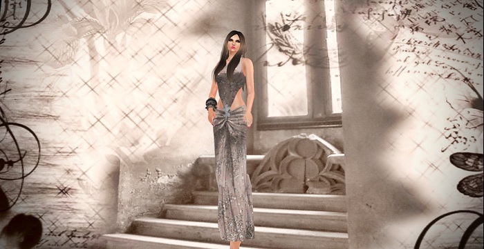 Lady d dress mesh