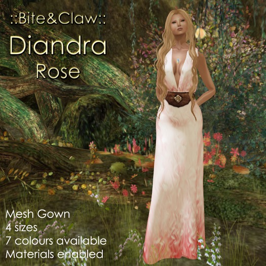 ::B&C:: Diandra Gown - Rose