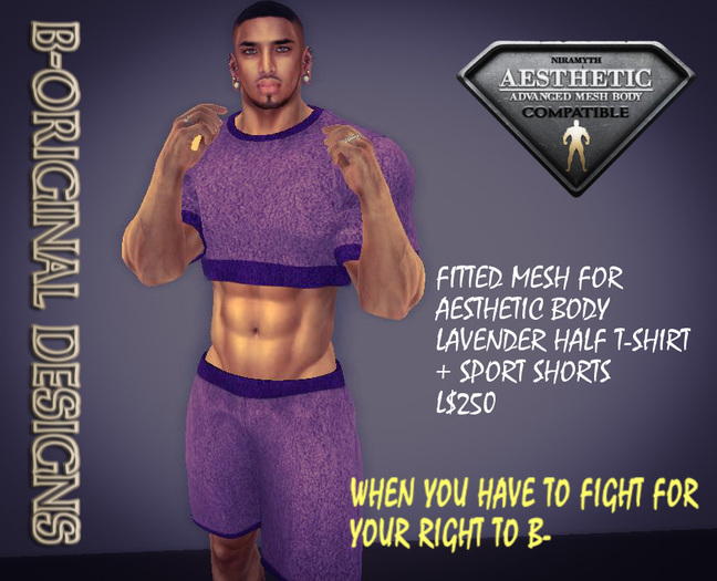 B-ORIGINAL DESIGNS FOR AESTHETIC - LAVENDER SHORT SET