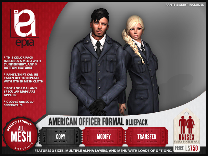 (epia) - American Officer Formal BLUEPACK V2