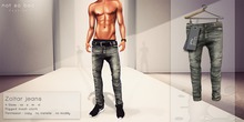 not so bad . mesh . ZOLTAR jeans . grey
