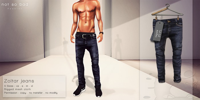 not so bad . mesh . ZOLTAR jeans . regular