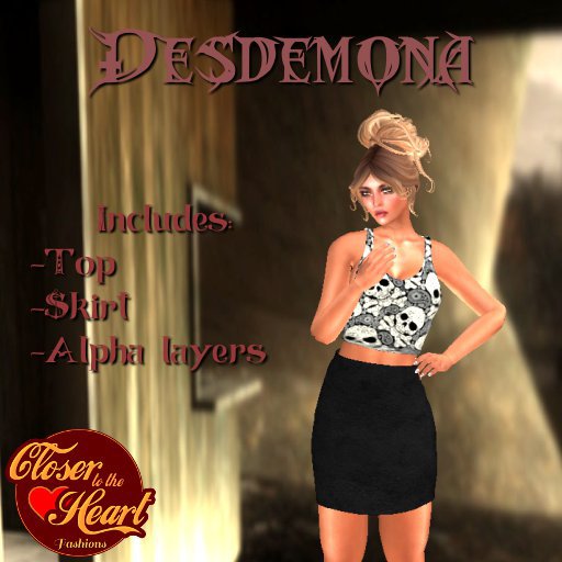 Desdemona Skirt Outfit BOXED