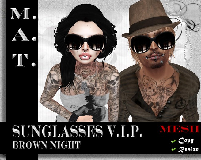 M.A.T. Sunglasses V.I.P. Brown Night