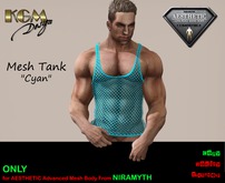 KGM Design - Cyan Fishnet Tank