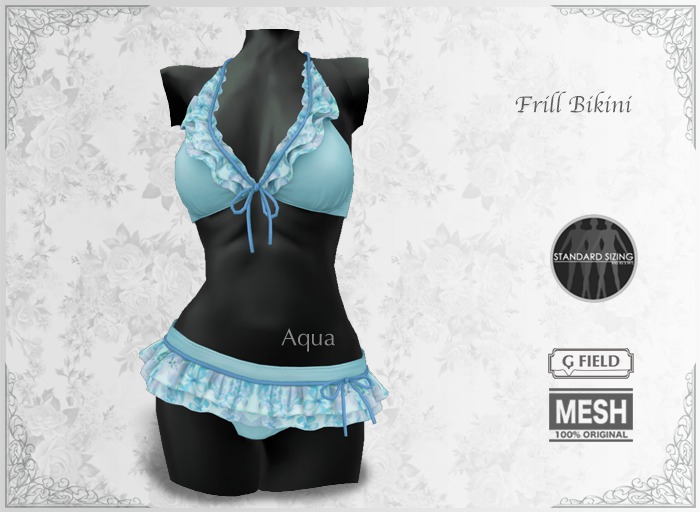 *GF* Frill Bikini -aqua- BOX