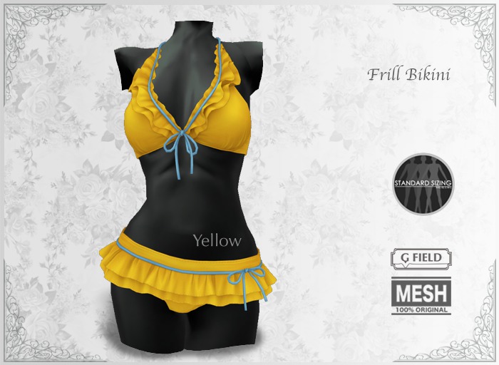 *GF* Frill Bikini -yellow- BOX
