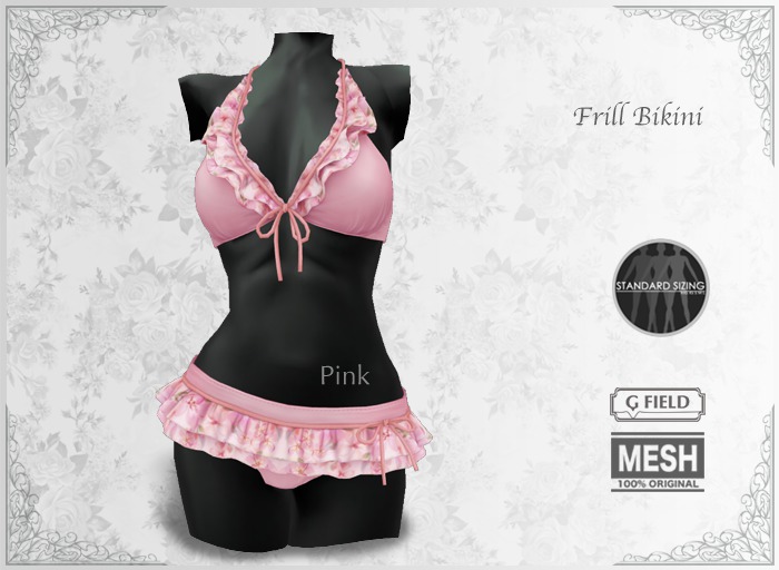 *GF* Frill Bikini -pink- BOX
