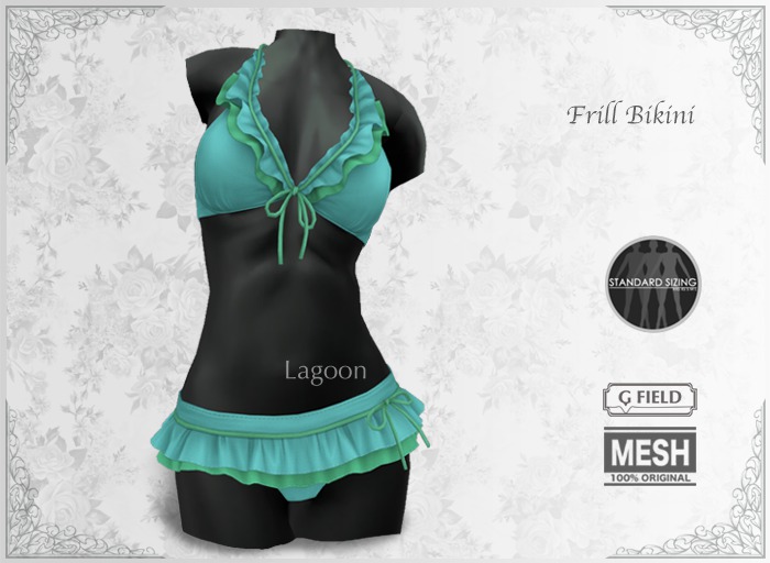 *GF* Frill Bikini -lagoon