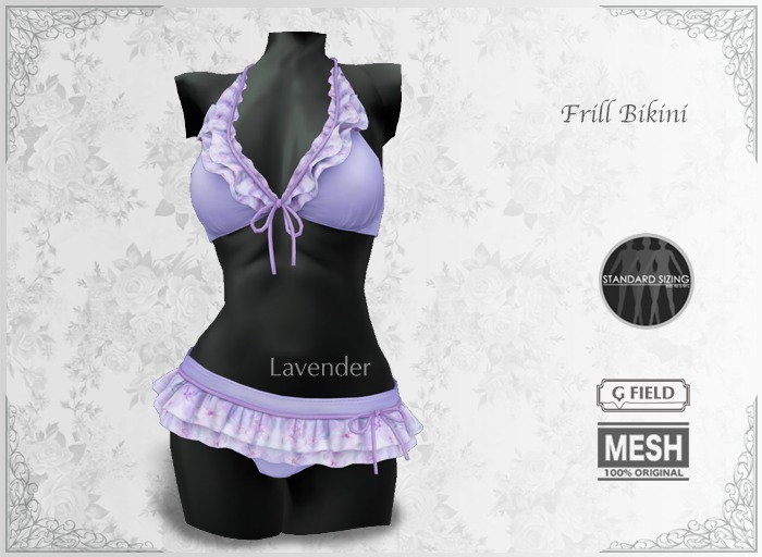 *GF* Frill Bikini -lavender