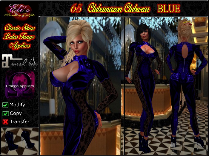 65 Clubamazon Blue For Lolas Tango Eli's