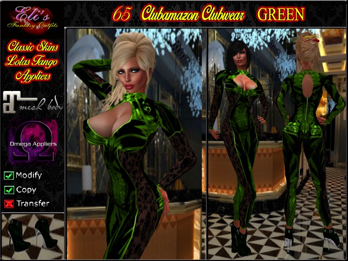 65 Clubamazon Green For Lolas Tango Eli's