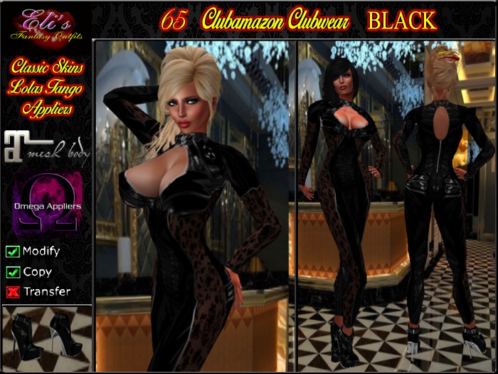 65 Clubamazon Black For Lolas Tango Eli's