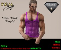 KGM Design - Purple Fishnet Tank