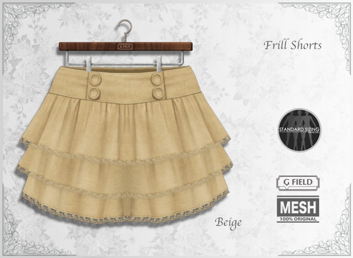 *GF* Frill Shorts -beige- BOX